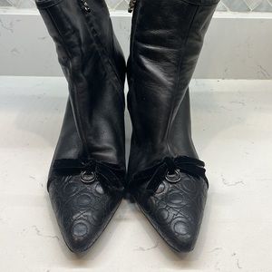 Salvatore Ferragamo Leather Booties